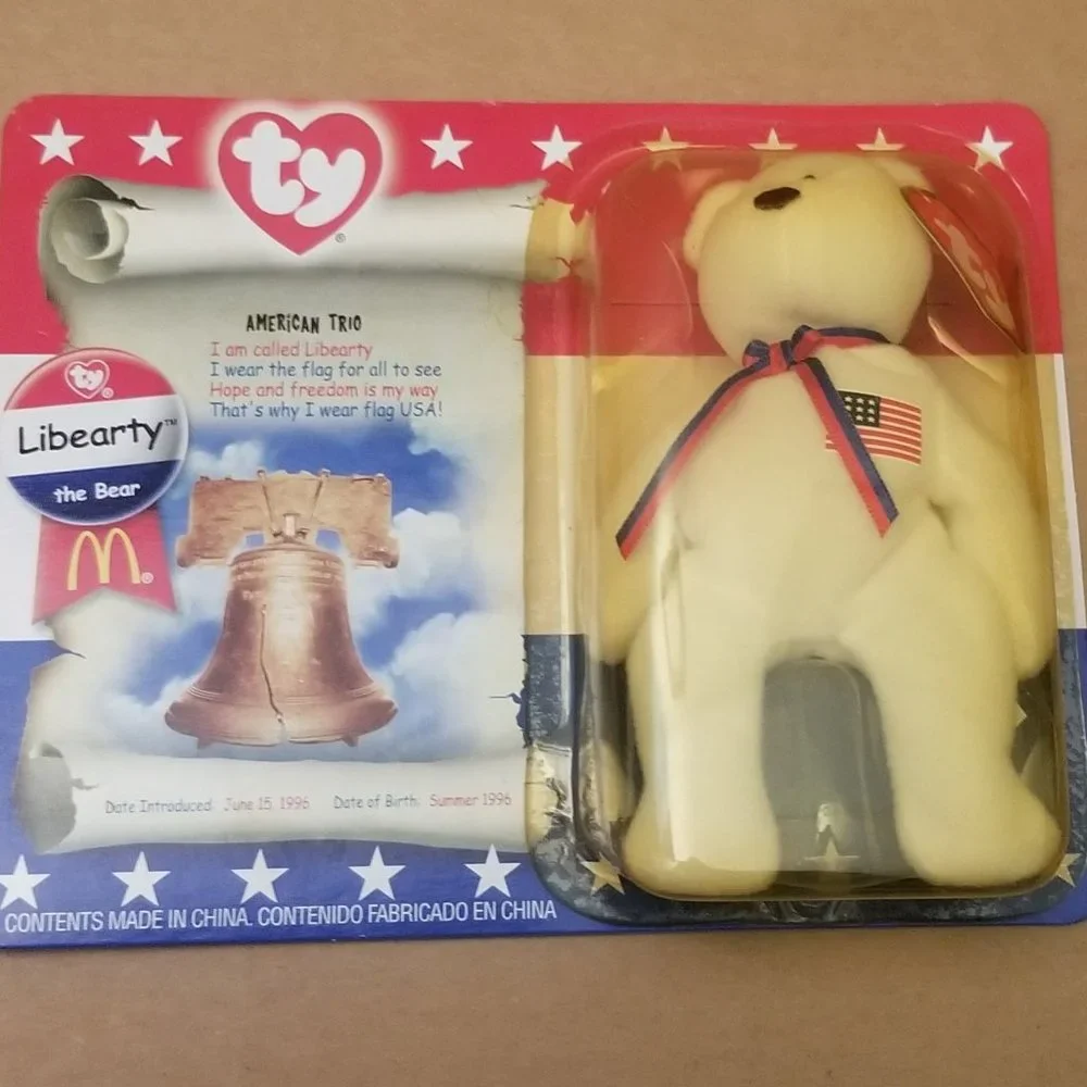 NIB NWOT Libearty McDonalds Beanie Baby, vtg! - Picture 2 of 3